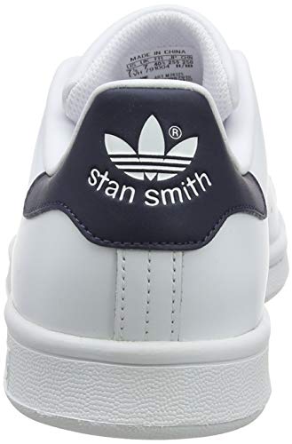 adidas Originals Stan Smith, Zapatillas de Deporte para Unisex adulto, Blanco (Running White/New Navy), 42 2/3 EU