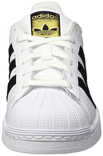 adidas Originals Superstar, Zapatillas Unisex Niños, Blanco (Ftwr White/Core Black/Ftwr White), 35.5 EU