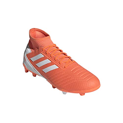 adidas Predator 19.3 FG Mujer, Bota de fútbol, Hi-Res Coral-White-Glow Pink, Talla 6 UK (39 1/3 EU)