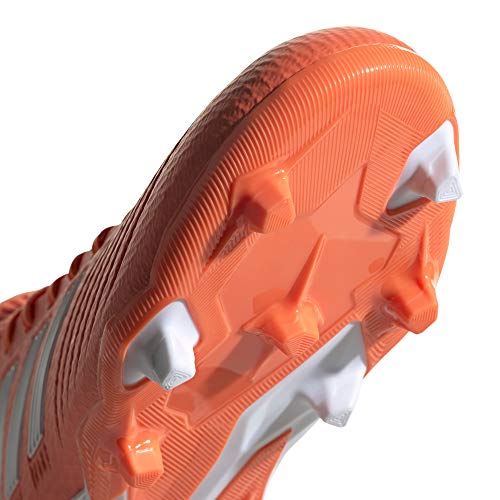 adidas Predator 19.3 FG Mujer, Bota de fútbol, Hi-Res Coral-White-Glow Pink, Talla 6 UK (39 1/3 EU)