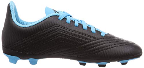 Adidas Predator 19.4 FxG J, Niño, Noir Bleu Cyan Jaune Fluo, 35 EU