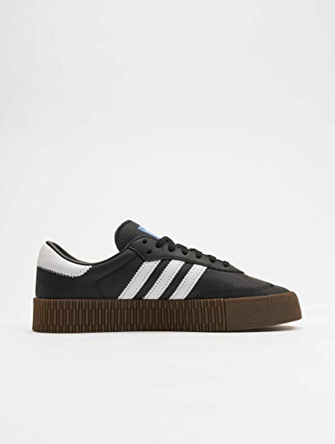 Adidas Sambarose, Zapatillas Clasicas Mujer, Negro (Core Black/Cloud White/Gum5), 39 1/3 EU