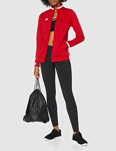 adidas T19 TRK JKT W Chaqueta de Deporte, Mujer, Power Red/White, S