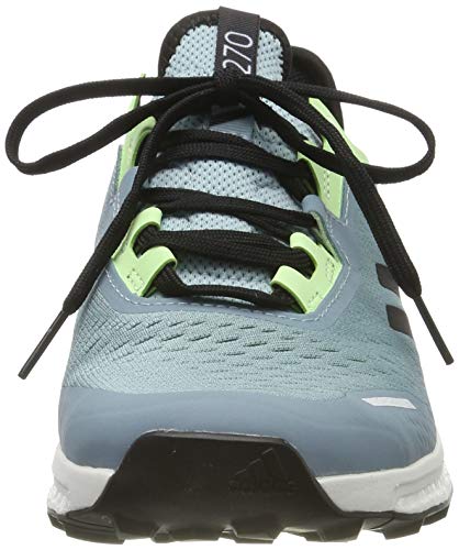 adidas Terrex Agravic Flow W, Zapatillas de Cross Mujer, Gris (Ash Grey S18/Core Black/Glow Green Ash Grey S18/Core Black/Glow Green), 36 2/3 EU