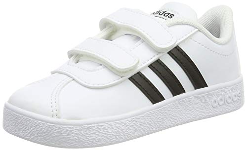 Adidas VL Court 2.0 CMF I, Zapatillas de Gimnasia, Blanco (FTWR White/Core Black/FTWR White FTWR White/Core Black/FTWR White), 26 EU