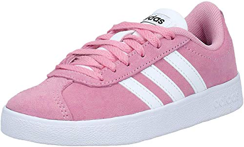 Adidas VL Court 2.0 K, Zapatillas de Deporte Unisex Adulto, Multicolor (Rosaut/Ftwbla/Negbás 000), 38 2/3 EU