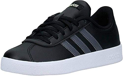 Adidas Vl Court 2.0 K, Zapatillas de deporte Unisex niños, Multicolor (Negbás/Gricin/Amalre 000), 36 EU