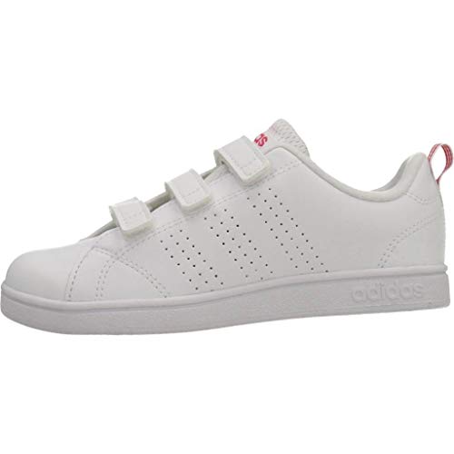 adidas Vs ADV Cl CMF C, Zapatillas de Deporte Niñas, Blanco (Ftwbla/Ftwbla/Supros), 34 EU