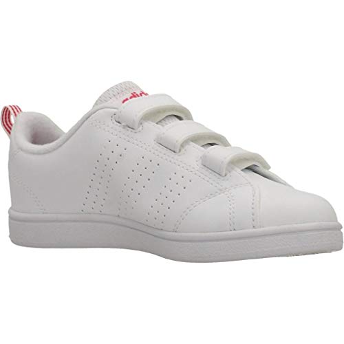 adidas Vs ADV Cl CMF C, Zapatillas de Deporte Unisex niños, Blanco (Ftwbla/Ftwbla/Supros), 33 EU