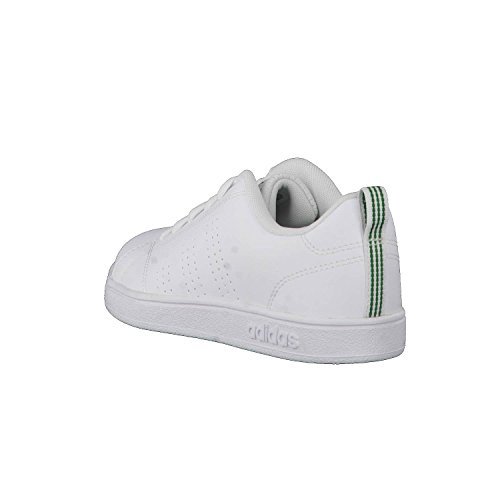 Adidas Vs Advantage Cl K, Zapatillas Unisex Adulto, Blanco (Footwear White/Green), 36 2/3 EU