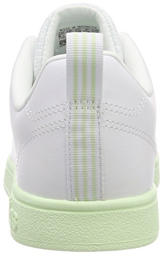 adidas Vs Advantage Clean, Zapatillas de Tenis Mujer, Blanco (Ftwwht/Ftwwht/Aergrn 000), 44 EU