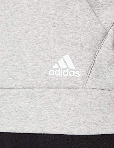 adidas W BOS AOP FZ HD Sweatshirt, Mujer, Medium Grey Heather/White, S