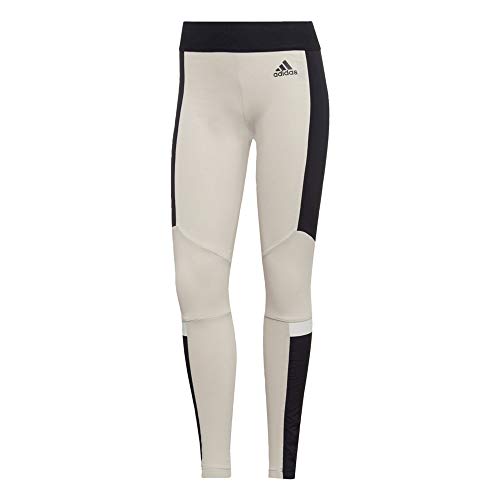 adidas Women ID Wnd Tight Tights, Mujer, Raw White/Black, L