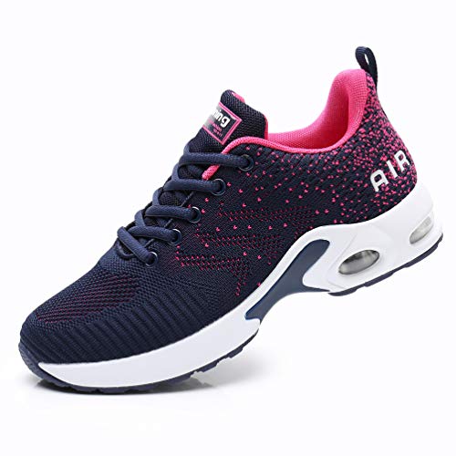 AFFINEST Zapatos para Correr para Mujer Air Zapatillas de Running Ligero y Transpirable Sneakers y Asfalto Aire Libre y Deportes Calzado Azul 40