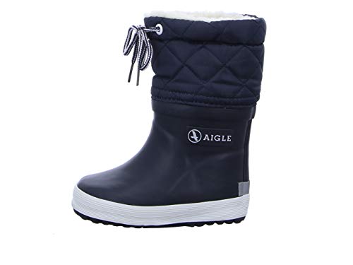 Aigle Giboulee, Botas de Caucho Unisex Niños, Azul (Marine/Blanc), 28 EU