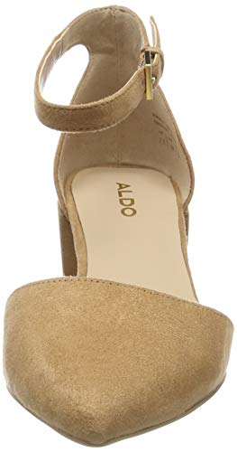 ALDO ZULIAN, Zapatos de tacón con Punta Cerrada para Mujer, Beige (Natural 35), 39 EU