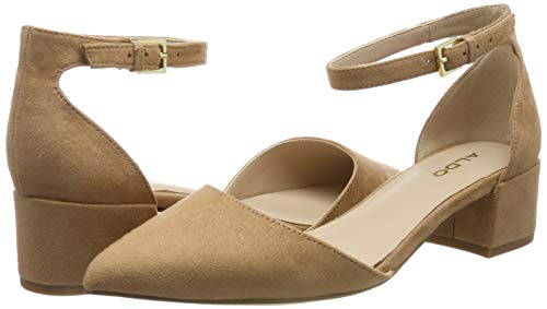 ALDO ZULIAN, Zapatos de tacón con Punta Cerrada para Mujer, Beige (Natural 35), 39 EU