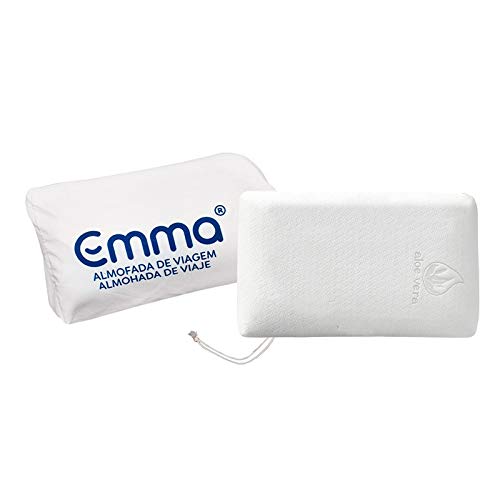 Almohada visco Emma Mini Travel Doble Funda Cremallera - Talla_Unica