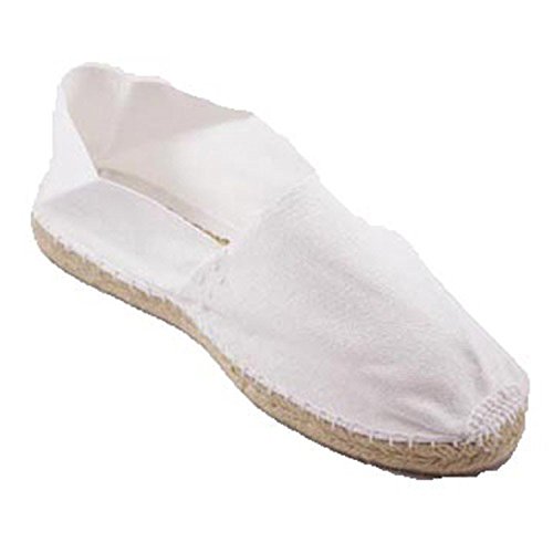 Alpargatas de Esparto Plana Made in Spain en Blanco Talla 42