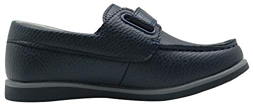 Apakowa Niños Clásicos Mocasines Planos Escolares Fiesta de Boda Zapato Negro Marrón Azul Marino