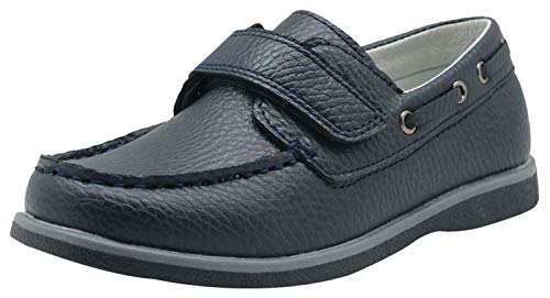 Apakowa Niños Clásicos Mocasines Planos Escolares Fiesta de Boda Zapato Negro Marrón Azul Marino