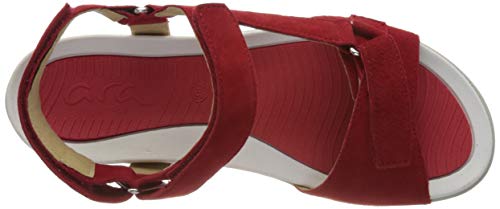 ara Nepal, Sandalia con Pulsera Mujer, Rojo (Rot 76), 40 EU