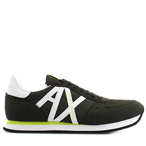 Armani Exchange Rio Retro Running, Zapatillas Hombre, Fango Off White, 43 EU