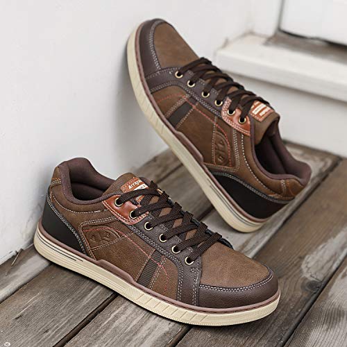 ARRIGO BELLO Zapatos Hombre Vestir Casual Zapatillas Deportivas Transpirables Gimnasio Correr Running Sneakers Al Aire Libre Tamaño 41-46 (Marrón1, Numeric_41)