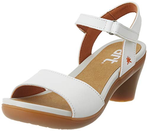 Art Alfama, Sandalias con Punta Abierta Mujer, Blanco (White White), 37 EU