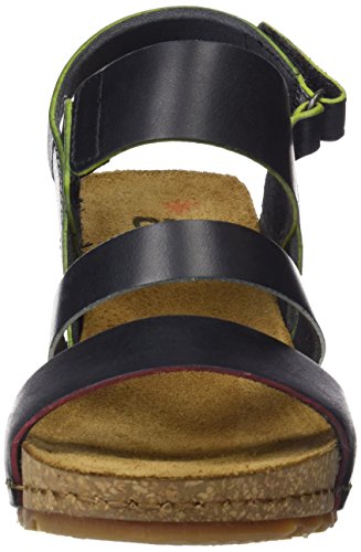 Art Borne, Sandalias con Punta Abierta Mujer, Negro (Black), 38 EU