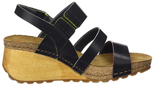 Art Borne, Sandalias con Punta Abierta Mujer, Negro (Black), 38 EU