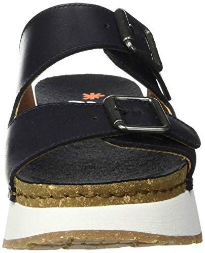 Art Mykonos, Sandalias Planas Mujer, Black, 39 EU