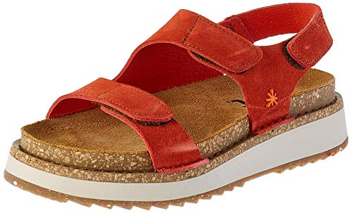 Art Vancouver, Zapatos de tacón con Punta Abierta Mujer, Rojo (Coral Coral), 40 EU