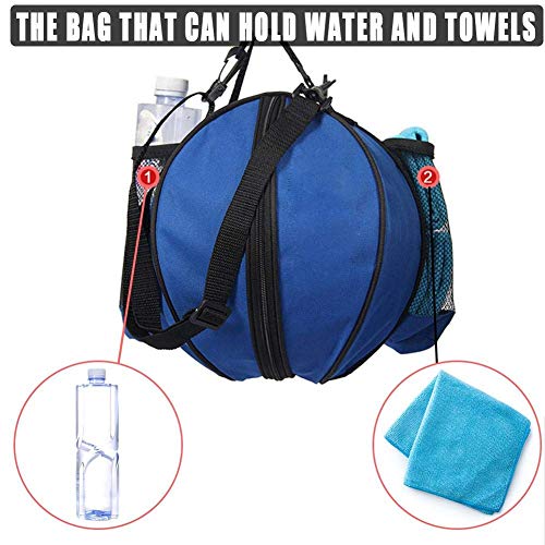 ASEOK Bolsa de baloncesto portátil para baloncesto, fútbol, bolsa de almacenamiento con correa para el hombro, bolsa de PVC para deportes al aire libre, bolsa de entrenamiento, accesorios