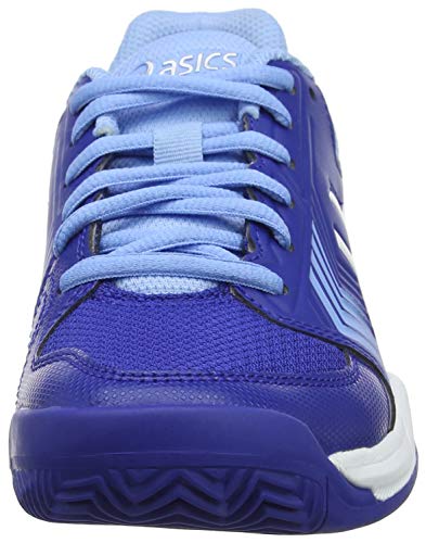 Asics Gel-Dedicate 5 Clay, Zapatillas de Tenis para Mujer, Azul (Monaco Blue/White 400), 42.5 EU