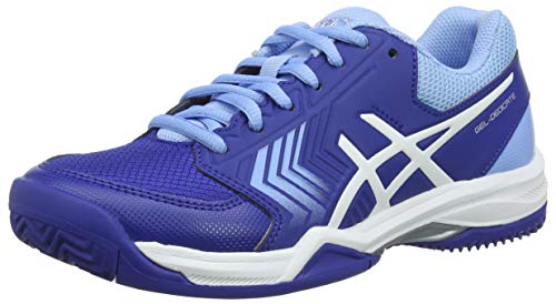 Asics Gel-Dedicate 5 Clay, Zapatillas de Tenis para Mujer, Azul (Monaco Blue/White 400), 42.5 EU