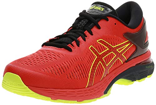 Asics Gel-Kayano 25, Zapatillas de Running Hombre, Rojo (Cherry Tomato/Safety Yellow 801), 42.5 EU