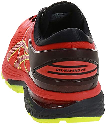 Asics Gel-Kayano 25, Zapatillas de Running Hombre, Rojo (Cherry Tomato/Safety Yellow 801), 42.5 EU