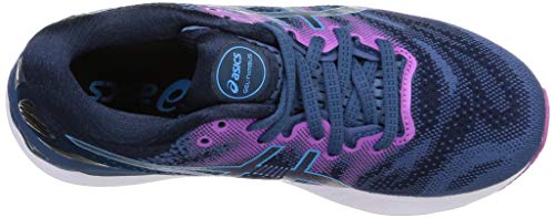 Asics Gel-Nimbus 23, Road Running Shoe Mujer, Grand Shark/Digital Aqua, 39 EU