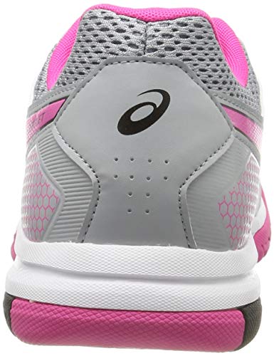 Asics Gel-Rocket 8, Zapatos de Voleibol Mujer, Gris (Mid Grey/Pink GLO 020), 39.5 EU