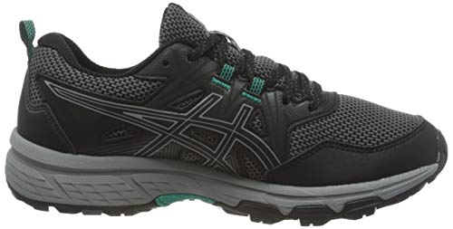 Asics Gel-Venture 8, Trail Running Shoe Mujer, Black/Sheet Rock, 38 EU