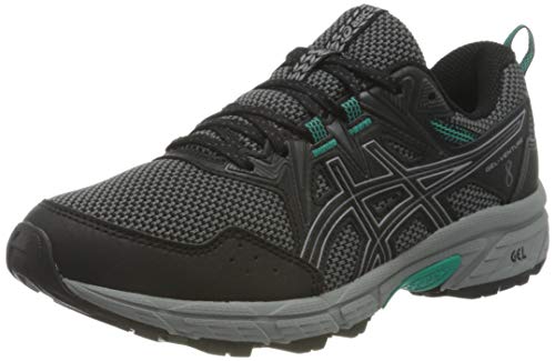 Asics Gel-Venture 8, Trail Running Shoe Mujer, Black/Sheet Rock, 38 EU