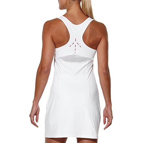 ASICS - Vestido Deportivo para Mujer, Mujer, Athlete, Real White