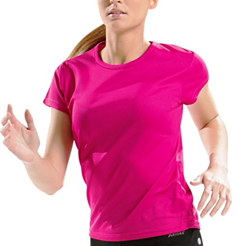 Asioka 356/16 Camiseta Técnica de Manga Corta, Mujer, Fucsia, M