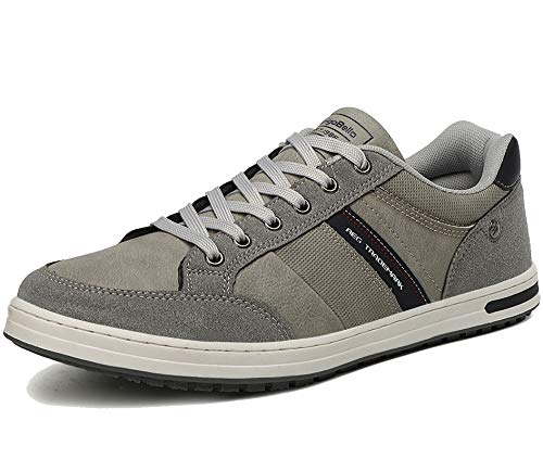 AX BOXING Zapatos Hombre Vestir Casual Zapatillas Deportivas Running Sneakers Corriendo Transpirable Tamaño 40-46 (Gris Z, Numeric_43)