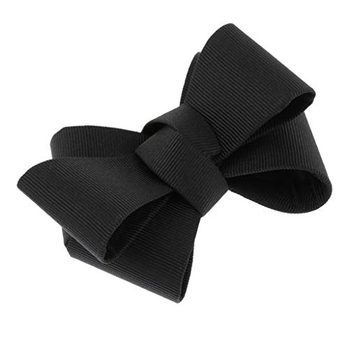 B Baosity 2pcs Lazo de Lienzo Bowknot Negro para Adorno de Zapatos Horquillas de Pelo