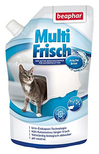 Beaphar Fresco Brisa Fresca, neutralizador de olores para la Arena del Gato, prolonga la Durabilidad de la Arena para Gatos, Aroma a Brisa Fresca, 400 g