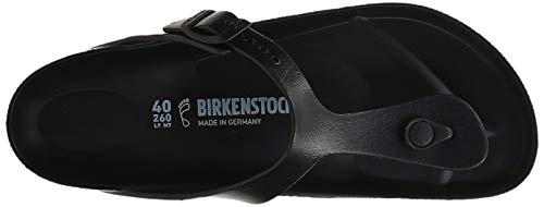 Birkenstock Gizeh Eva - Sandalias unisex, Negro (Black), 37