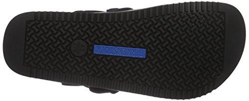 Birkenstock Kay Leder Softfootbed - Zuecos de Cuero para Mujer Blanco Blanco, Color Negro, Talla 40 EU