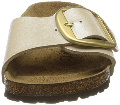 Birkenstock Madrid Big Buckle, Mule Mujer, Blanco Perla, 37 EU